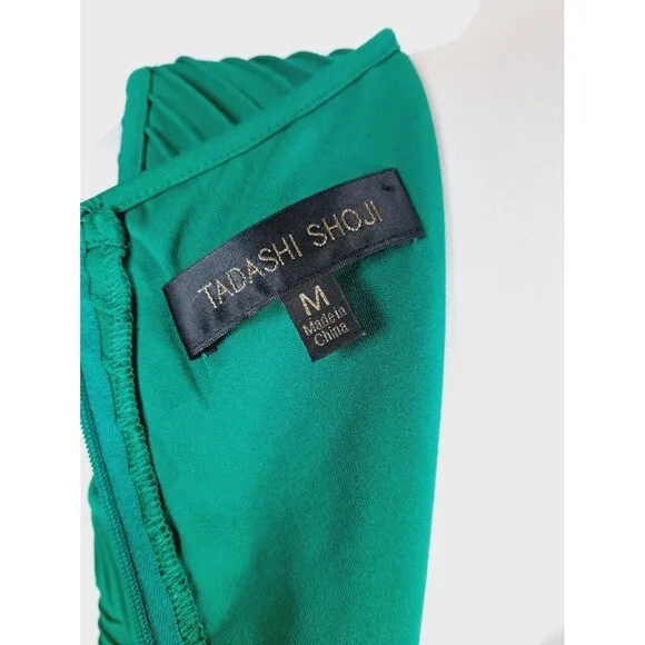 TADASHI SHOJI Green Pelhem Bodycon Stretch Lined Sheath Dress Size Medium