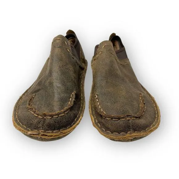 Tamarindo Boatslip Brown Leather Slip On Comfort Shoe Women’s Size 7 WTD0003