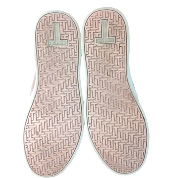 Ted Baker Heem Floral Sneakers Pink and Gold Slip-on Shoes Size 7