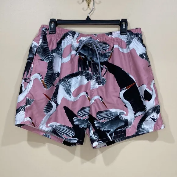 Ted Baker London Wingman Bird Print Swim Shorts Size 5