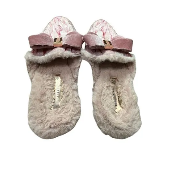 Ted Baker Elegant Pink Fur-Lined Women's Shoes