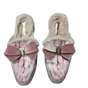 Ted Baker Elegant Pink Fur-Lined Women's Shoes