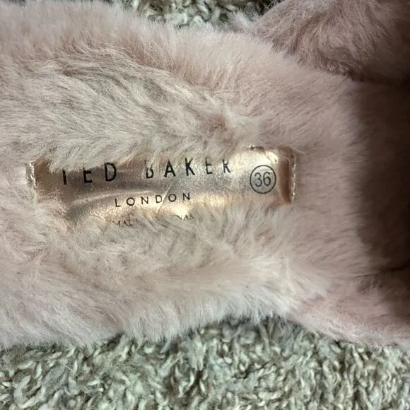 Ted Baker Elegant Pink Fur-Lined Women's Shoes