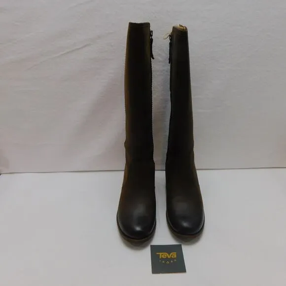 Teva Anaya Chelsea Tall Waterproof Leather Boots Womens Size 7.5