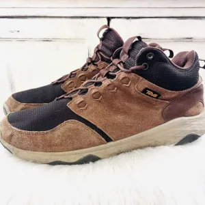 Teva Arrowood Riva Bison Brown Leather Waterproof Hiking Trail Boots ~ Mens 11.5