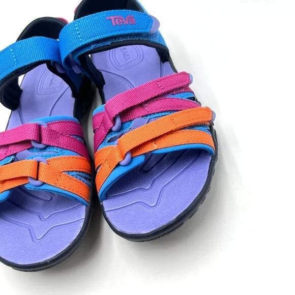 Teva Girls Kids Youth Size 12 Tirra Multicolor Summer Sandals Shoes New