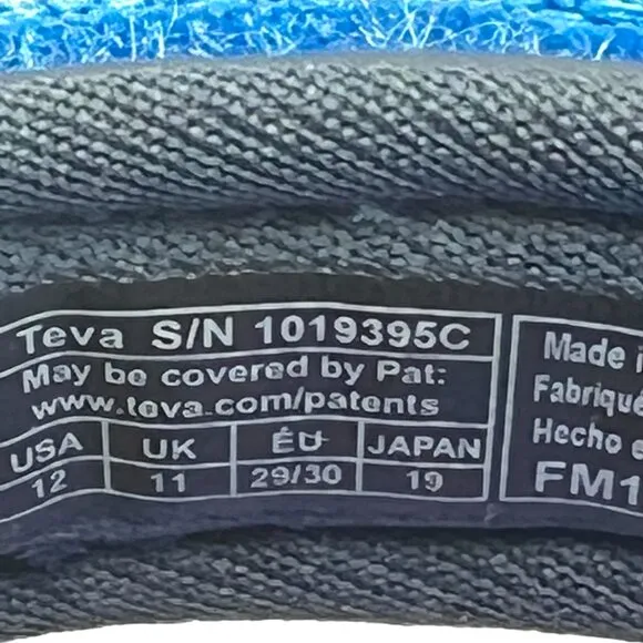 Teva Girls Kids Youth Size 12 Tirra Multicolor Summer Sandals Shoes New