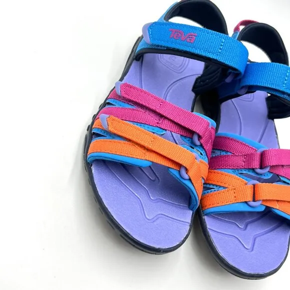 Teva Girls Kids Youth Size 12 Tirra Multicolor Summer Sandals Shoes New