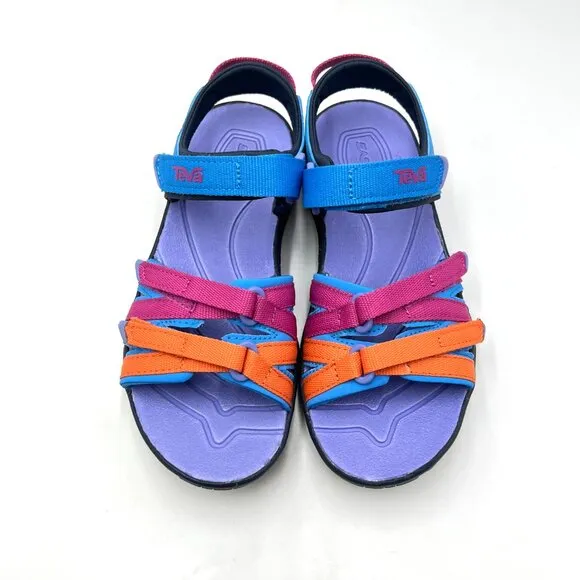 Teva Girls Kids Youth Size 12 Tirra Multicolor Summer Sandals Shoes New