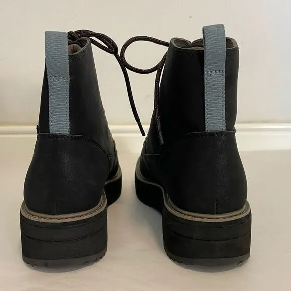 Teva Midform Black Lace Up Boots size 8 Hiking Casual Ankle Waterproof