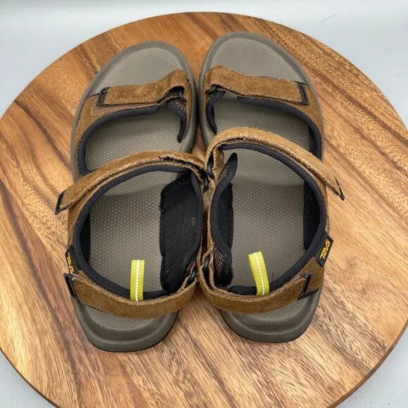 Teva Trailpulse River Trail Sandals Mens Size 11 Brown Hiking Water Sport Suede