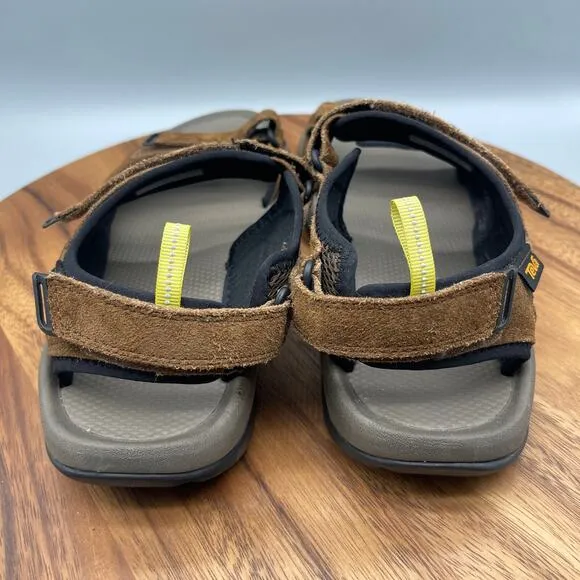 Teva Trailpulse River Trail Sandals Mens Size 11 Brown Hiking Water Sport Suede