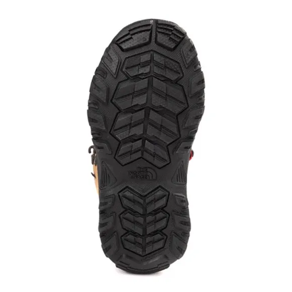 The North Face Big Kid Chilkat V Lace Waterproof Boot Almond Butter/TNF Black 4M