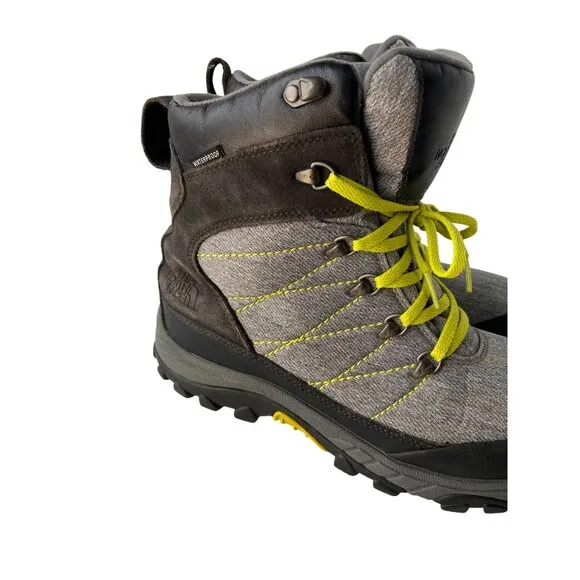 The North Face Chilkat Le Boots - Men's Waterproof Size 8.5 Gray &amp; Black