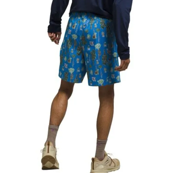 The North Face Class V Belted Trunk zippered cargo pockets blue cactus print NWT
