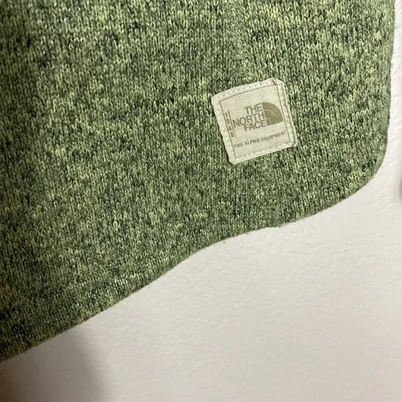 The North Face Green Pullover Fleece Crescent Ridge Shawl Collar Sweater Jacket
