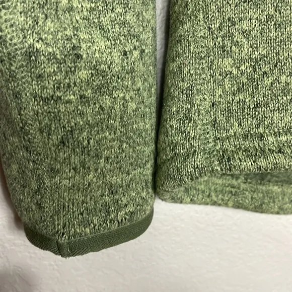 The North Face Green Pullover Fleece Crescent Ridge Shawl Collar Sweater Jacket