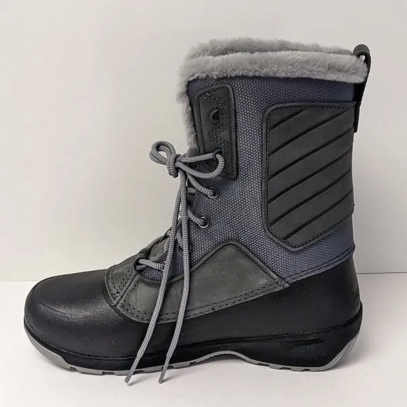 The North Face Shellista IV Mid Waterproof Snow Boots, Zinc Grey, Women's 10 M