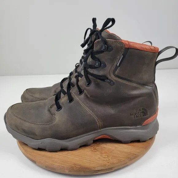 The North Face Thermoball Versa Men s Waterproof Leather Brown Boots size 14