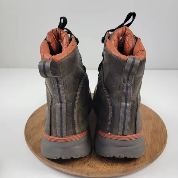 The North Face Thermoball Versa Men s Waterproof Leather Brown Boots size 14