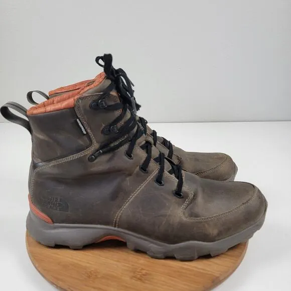 The North Face Thermoball Versa Men s Waterproof Leather Brown Boots size 14