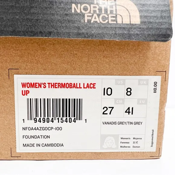 The North Face Women's ThermoBall Lace Up Waterproof Boots