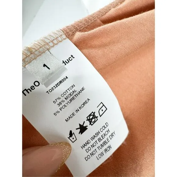 The Open Product Women's Boat Neck Sleeveless Draped Mini Dress Orange Size 1 se