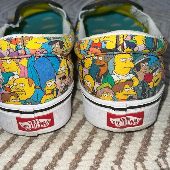 The Simpsons x Vans Comfycush Slip On Sneakers Shoes Size Men’s 7 - Women’s 8.5