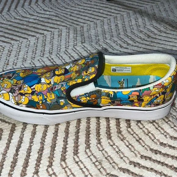 The Simpsons x Vans Comfycush Slip On Sneakers Shoes Size Men’s 7 - Women’s 8.5