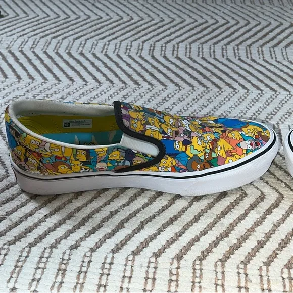The Simpsons x Vans Comfycush Slip On Sneakers Shoes Size Men’s 7 - Women’s 8.5