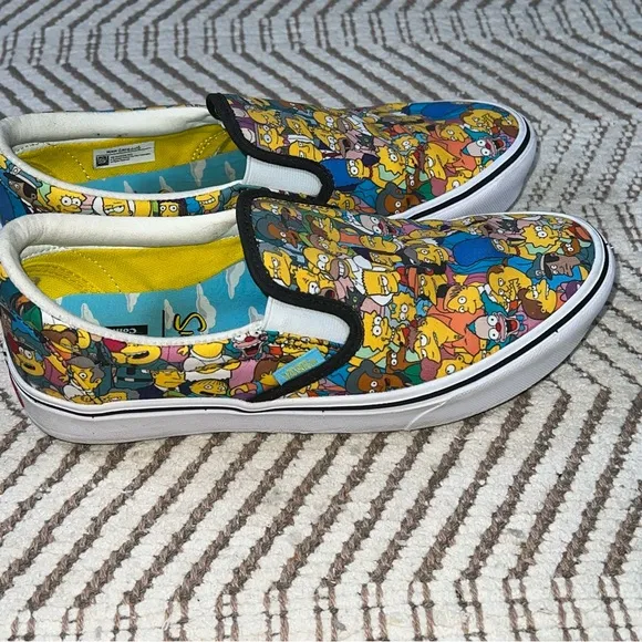 The Simpsons x Vans Comfycush Slip On Sneakers Shoes Size Men’s 7 - Women’s 8.5