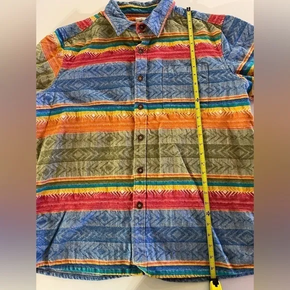 The Territory Ahead Blanket Shirt Santa Fe sz XL flannel southwestern aztec
