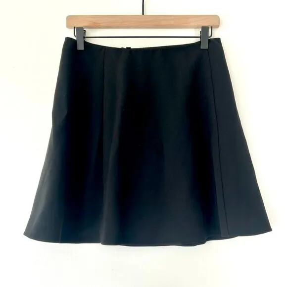 Theory Black Mini Skirt Size 6