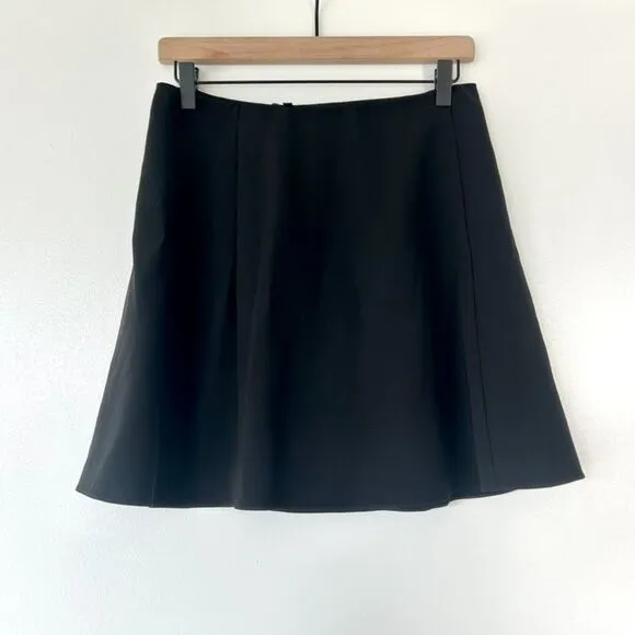 Theory Black Mini Skirt Size 6