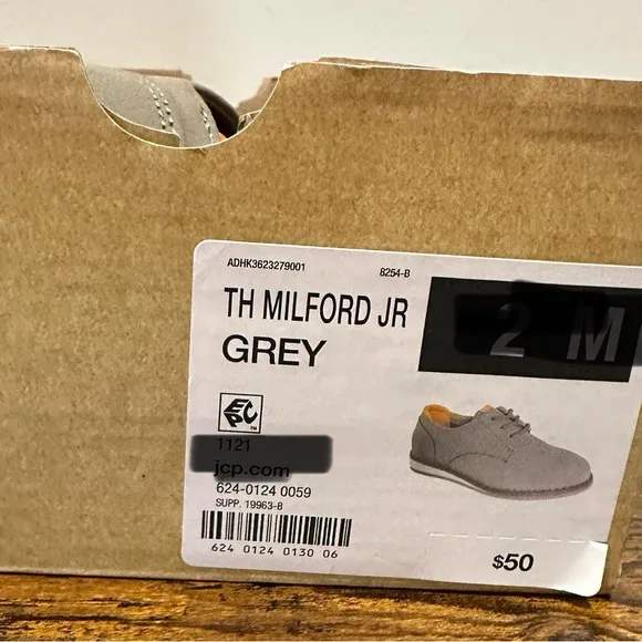 Thereabouts Boys Milford Jr Gray Dress Shoes NWT Various Sizes