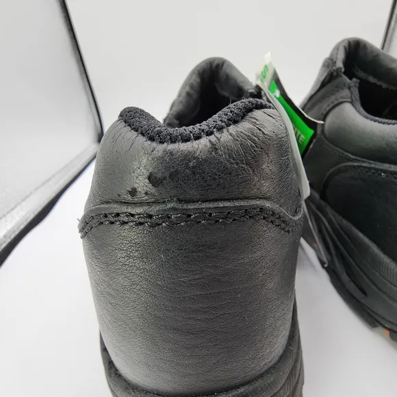 Thorogood Safety Toe IMET Slip On Shoes Mens 11M Black Leather Postal NEW w/ Tag