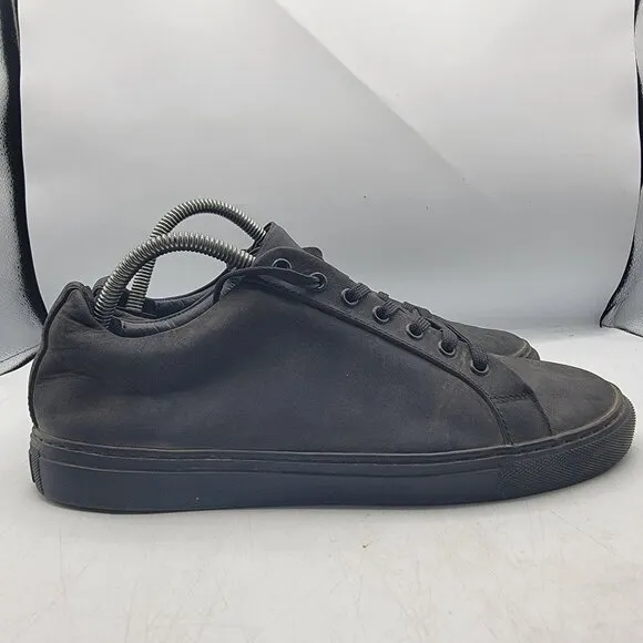 Thursday Everyday Mens 10 Triple Black Matte Premier Low Top Sneakers Walking