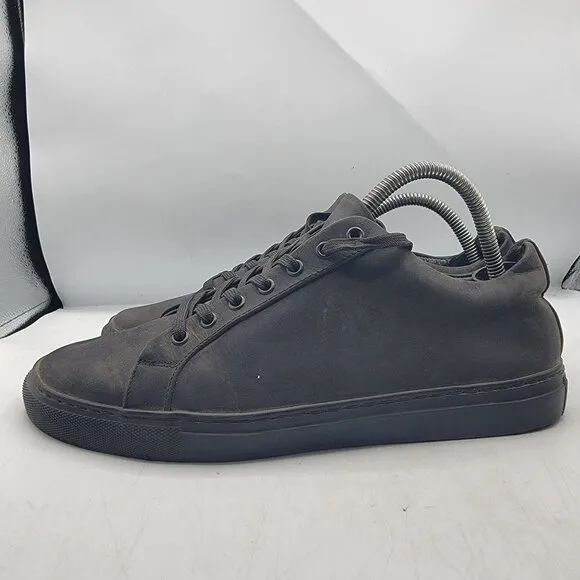 Thursday Everyday Mens 10 Triple Black Matte Premier Low Top Sneakers Walking