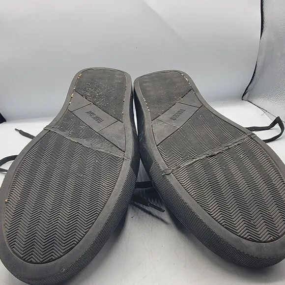 Thursday Everyday Mens 10 Triple Black Matte Premier Low Top Sneakers Walking