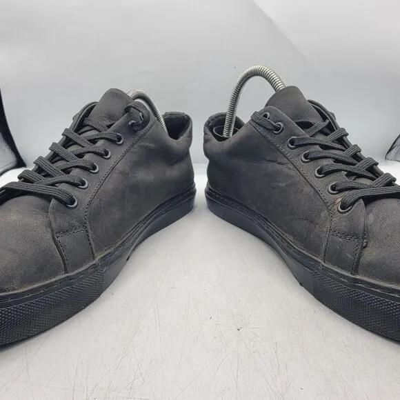 Thursday Everyday Mens 10 Triple Black Matte Premier Low Top Sneakers Walking