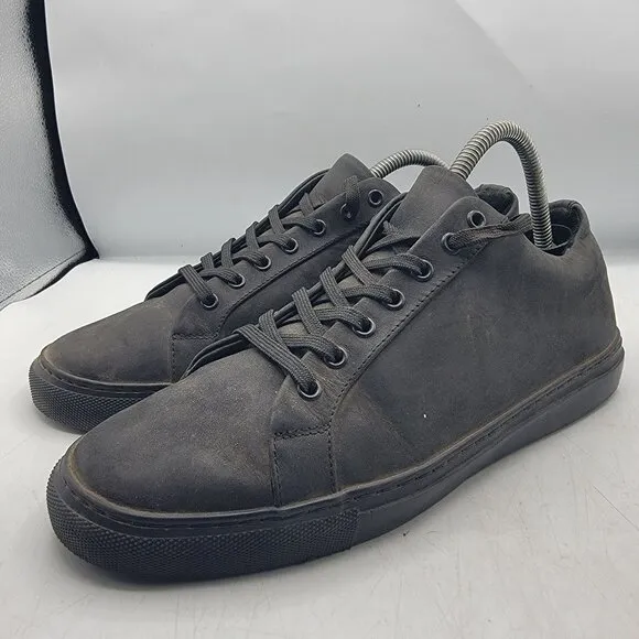 Thursday Everyday Mens 10 Triple Black Matte Premier Low Top Sneakers Walking