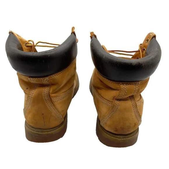 Timberland 10061 Men's Premium 6 Inch Waterproof Boots - Wheat Nubuck Size 8 M