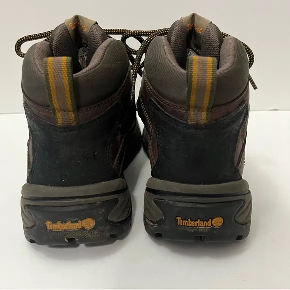 Timberland 12612 Dark Brown Leather Waterproof Hiking Trail Boot Women Size 7.5