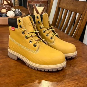 Timberland 6” Prem WPBT Wht CF Helcor waterproof boots size 4 Youth Junior Boys