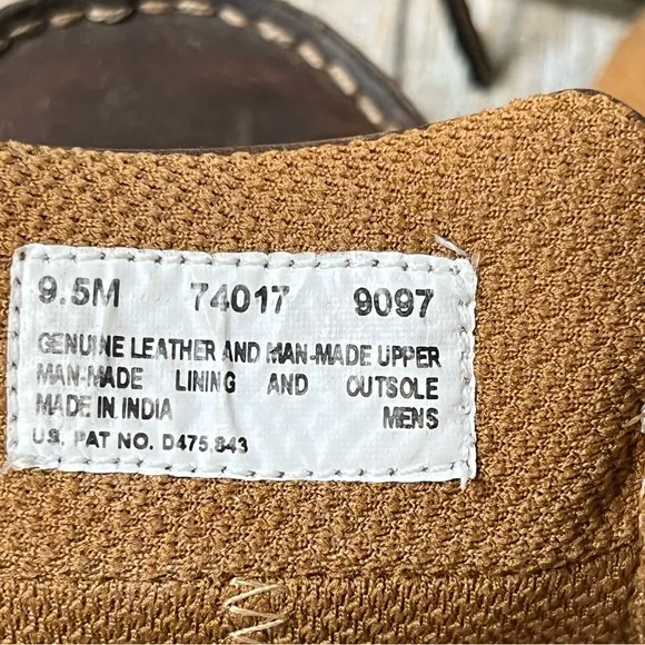Timberland Annapolis Brown Leather 2 Eye Moccasin Drive Boat Shoe Size 9.5M