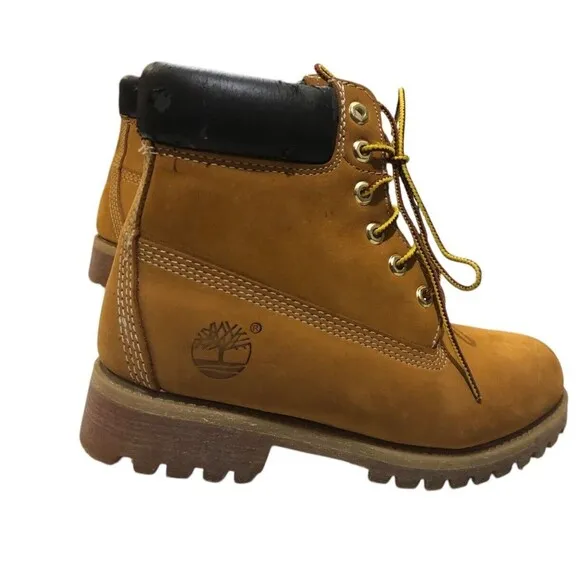 Timberland Boots Mens Beige Size 6 Wheat Nubuck Leather