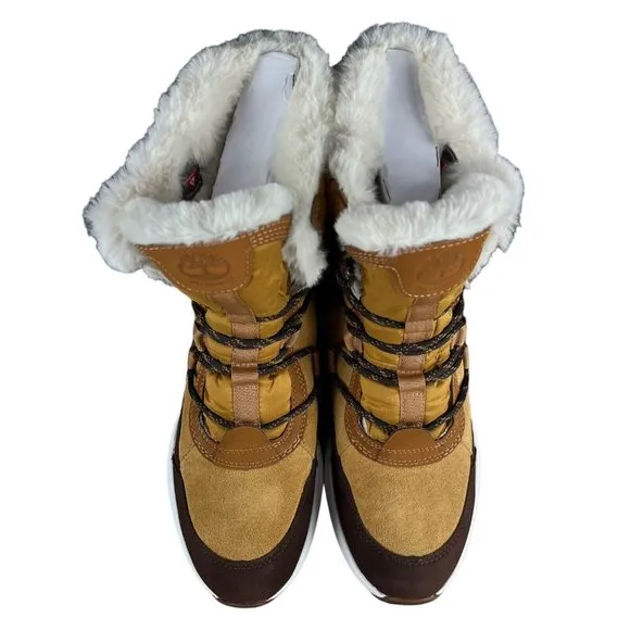 Timberland Boroughs Project Mid Brown Leather Waterproof Boots Women's Size 9 M