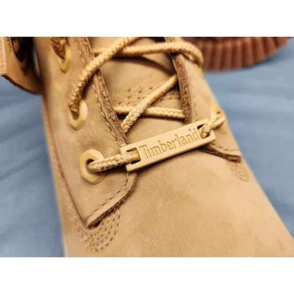Timberland Boys 6 In Premium Waterproof Boots Lace Up Wheat Size 5 NEW NO BOX!
