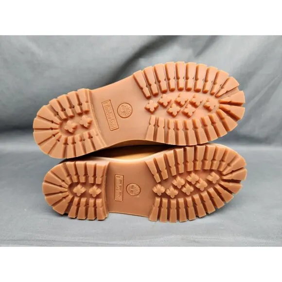 Timberland Boys 6 In Premium Waterproof Boots Lace Up Wheat Size 5 NEW NO BOX!