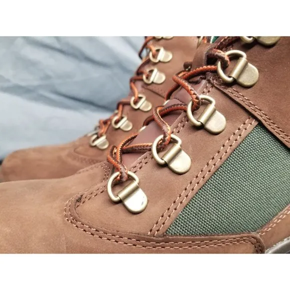 Timberland Boys Field Boot 6 Inch Waterproof Brown Green Size 5 NEW NO BOX!